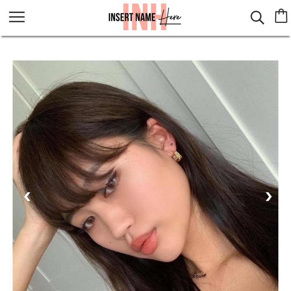 INH Zooey Clip In Bangs Black/Brown
